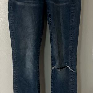 American Eagle Outfitters Dark Blue Straight Leg Jeans